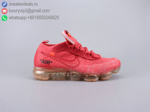NIKE AIR VAPORMAX FK 2018 RED UNISEX RUNNING SHOES